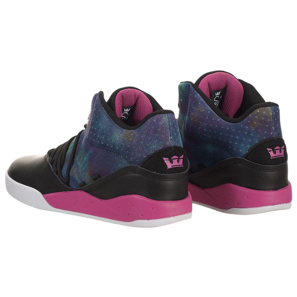 Baskets Supra Estaban Noir Multicolore Black/Blue-Magenta Homme | SPP-37618772